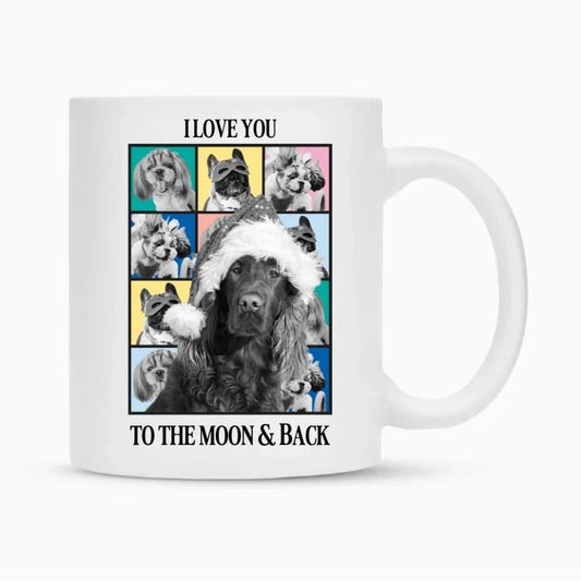 Individuell personalisierbare Tasse – mit eigenen Fotos und Texten gestalten | Bunte Fotocollage - socialcotton.club - #geschenk - #vintage